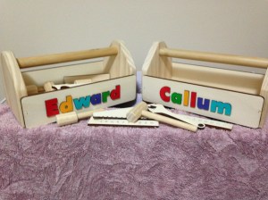 Toolboxes for grandsons