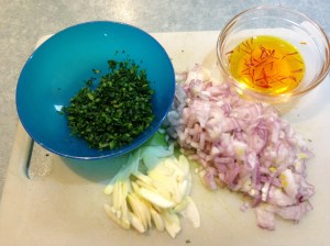 Ingredients for the sauce