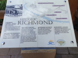 One of several information boards located around Richmond